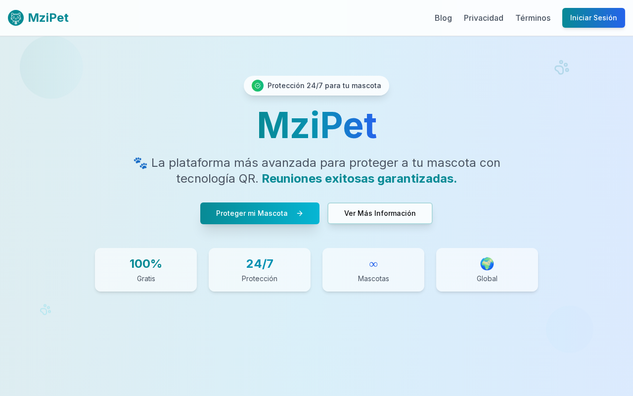 Captura del proyecto MziPet